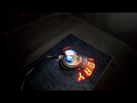 Spinning LED Display using Arduino POV - Demo