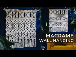 Scandinavian Macrame Wall Hanging HD 1080p