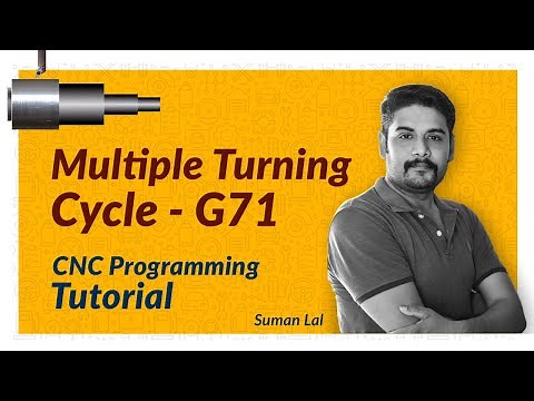[MULTIPLE TURNING CYCLE-G71]| CNC PROGRAMMING TUTORIAL