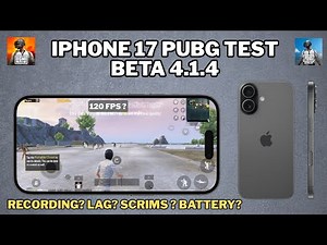 IPHONE 17 HD+ 90 FPS PUBG 4.1.4 TEST WITH FPS METER | IPHONE 17 120 FPS#120fps #bgmitest #iphone17