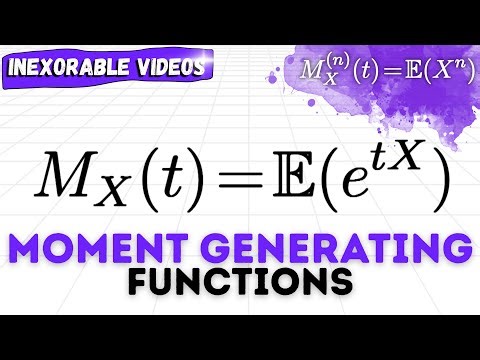 Moment Generating Functions - The Simplest Explanation You Will Ever See | Probability