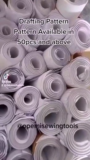 With pattern paper, your creativity skills just began. Pattern paper can be used for drawing patterns, sewing projects, and many more. Each sheet is unruled and has a smooth finishing. Idea for use with pens or any written materials of your choice. Visible with good texture and good quality. Easy to keep retrace and recycle. Texture 70Grams @opemisewingtools #draftingclass #patterndesign #fashioninabuja #fashionsketchbook #tailoringaccessoriesnigeria #draftingpatterns #draftingpaper #sewingtools