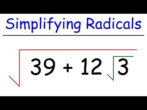 Math - Simplifying Radicals