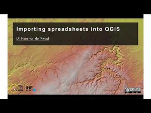 Importing spreadsheets into QGIS