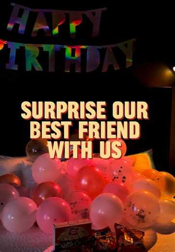 A night alone w the Lord is what she asked for her bday and so she shall receive! Let’s be real tho — 3 kids where?!?! 😍🤏🏽✨ happy birthday sissy we love you #birthdaygirl #surprise #bestfriend #sisters #christiantiktok