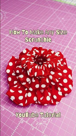 Learn to sew any size scrunchie using my step-by-step tutorial! #scrunchies #scrunchietutorial