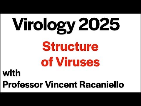 Virology Lectures 2025 #4: Structure of Viruses
