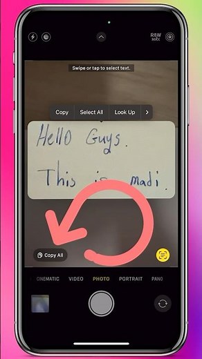 How to Use Live Text on iPhone (Copy Text from Photos!) #Shorts #shortvideo #SpringOnYouTube