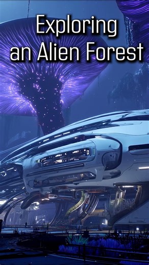Exploring an Alien Forest 🍄 Sci-Fi Ambience #Shorts