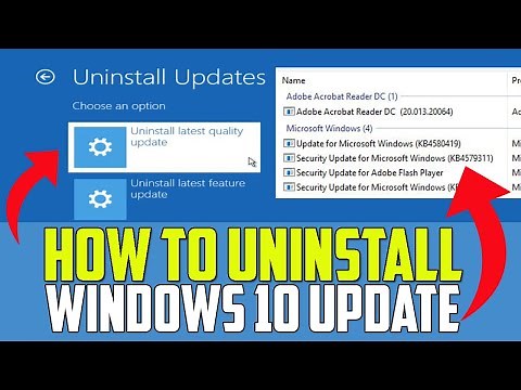 How to Uninstall Windows 10 Update