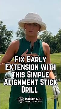 Fix Early Extension with this Simple Alignment Stick Drill