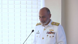 PRIME MINISTER MUHAMMAD SHEHBAZ SHARIF VISITS NAVAL HEADQUARTERS Honourable Prime Minister of Pakistan, Muhammad Shehbaz Sharif along with Federal Ministers visited Naval Headquarters, Islamabad. Upon arrival, Prime Minister was welcomed by the Chief of the Naval Staff, Admiral Naveed Ashraf and was presented Guard of Honour by a smartly turned out naval contingent. The Prime Minister also laid a floral wreath at the Shuhada monument and afterwards was introduced to the Principal Staff Officers 