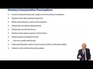 Statutory Interpretation Presumptions - ACCA Corporate and Business Law (LW) (ENG)