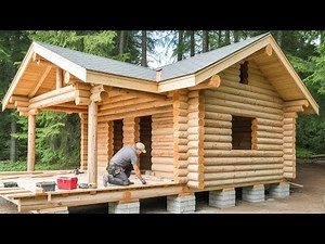 Man Builds Amazing Off-Grid Tiny Cabin Deep in the Forest | Start to Finish ( by @FinnishPlayground)