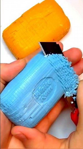 ASMR💙🙀 SOAPCUBES, MOST SATISFYING ASMR SOUND #асмрsoap #relax #asmr #soap #drysoap #soapcubes #cat