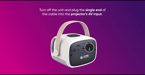 Core Innovations Mini Portable Home Theater Projector