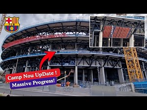 Massive New Progress at Camp Nou! Steel Beams, Concrete Tiers & Façade Rising Fast.