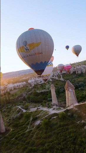 Perfect Sunrise at Cappadocia Balloon Festival 🎬 Jackson Goldblatt #Shorts #HotAirBalloon