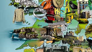 3.8K views · 175 reactions | A hand-drawn illustrated map of Ireland with spectacular attention to detail showing all the Irish counties and their famous sites. https://bealtainefire.com/collections/prints/products/illustrated-map-of-ireland | Ireland Calling | Facebook