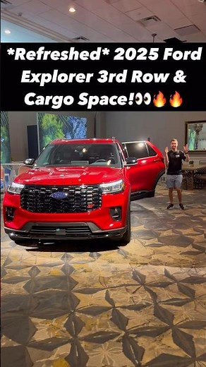 Check Out the Third Row and Cargo Space of the Refreshed 2025 Ford Explorer!