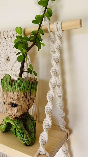 How to create a four strand braid in macrame: 1. Start with a multiple of 4 cords hanging down. In this case I used 8. 2. Cross the 2nd set of cords over the 1st set, and the 4th set of cords over the 3rd set. 3. Now take the new 2nd set of cords across (the turquoise) and bring them in front of the 3rd set. 4. Take the set of cords on the right and bring them over the new set of 3rd cords (the turquoise) and down towards the left. 5. Bring the 1st set of cords behind the 2nd set and in front of