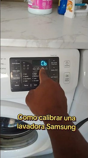 How to calibrate a Samsung washing machine