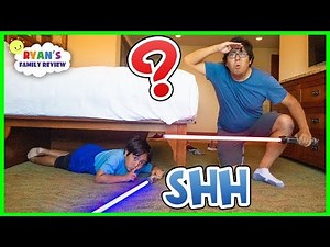 Ryan Hides from Daddy at DisneyLand Hotel!!!!
