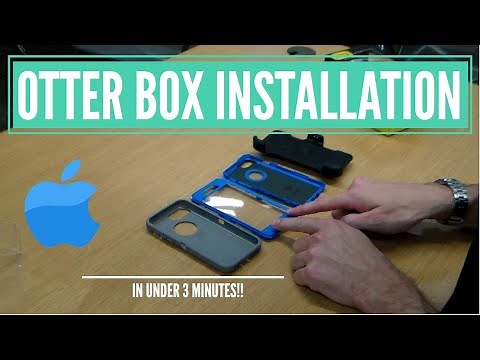iPhone SE 2 Installing an OTTER BOX DEFENDER CASE
