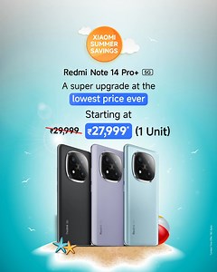 132K views · 1.6K reactions | ALERT! : Redmi Note 14 Pro+ 5G Price Drop! Get the best-selling smartphone at an unbeatable price! Now Starting at ₹27,999* What are you waiting for? Grab this deal now and save big! | Redmi India | Facebook