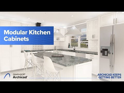 How to Design a Kitchen Quickly Using the Parametric, Modular Kitchen Cabinets in Archicad