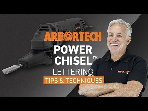 Power Carving Tips & Techniques with the Power Chisel - Lettering | Arbortech Tools