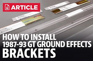 Mustang Ground Effects Bracket Kit Install (87-93) - LMR