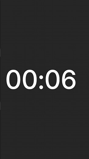 ⏱ 6 Second Timer with Alarm | Temporizador 6 segundos | Cronômetro 6 segundos | 6초 타이머 | ６秒タイマー