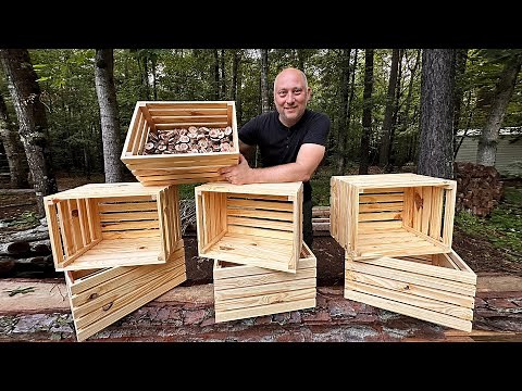 How to make a Wooden Crate Box. DIY Wooden Box for Beginners.