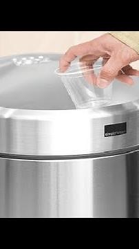 simplehuman 55 Liter 14 5 Gallon Commercial Swing Top Trash Can Review