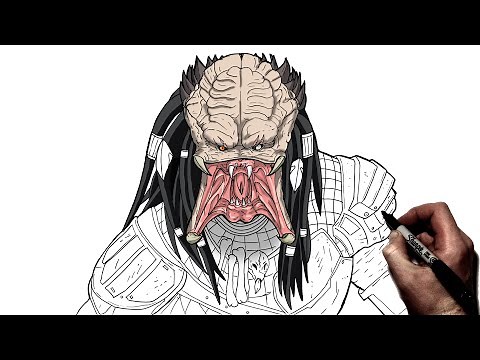 How To Draw Predator (No Mask) | Step By Step | Predator