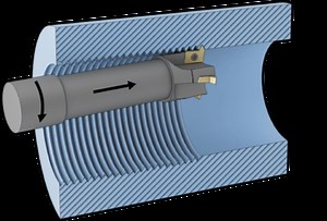 Internal thread whirling