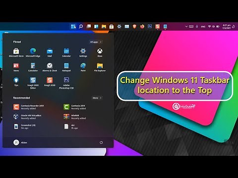 How to Change Windows 11 Taskbar location to the Top?