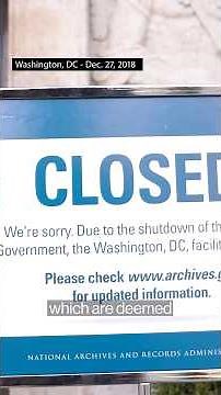 Here’s what happens when the US government is shut down