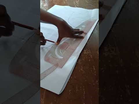 How to draft the front pattern of an overlapping jumpsuit