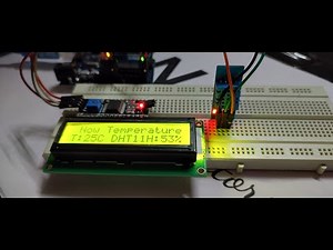 Temperature & Humidity Sensor | DHT 11 With I2C Module LCD Display