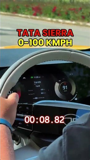 Tata Sierra 0–100 Test in the with the new Turbo Petrol Engine.