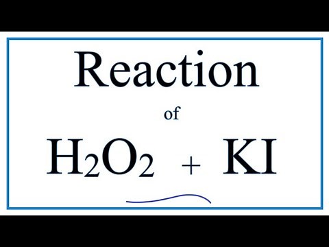 H2O2 + KI (Hydrogen peroxide + Potassium iodide)