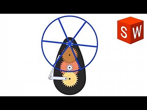 Portable Fan Blade Mechanism in Solidworks