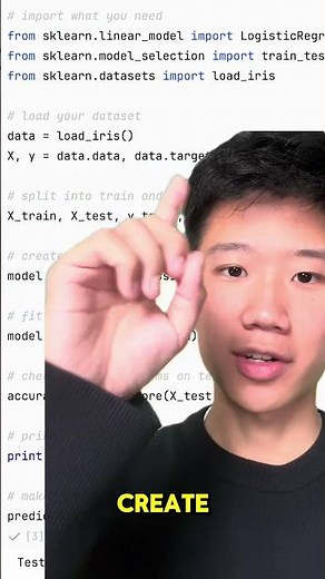 Sklearn: Build Your First ML Model #Python #MachineLearning #scikitlearn