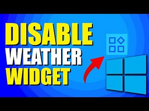 How To Disable Weather Widget Windows 11 (Quick & Easy)