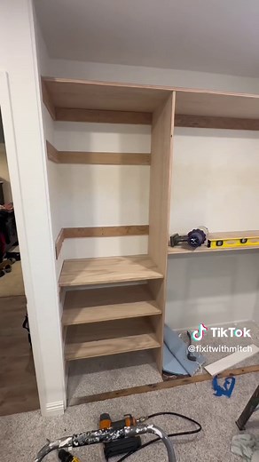 DIY Custom Closet Build with Hardwood Shelves | Home Improvement