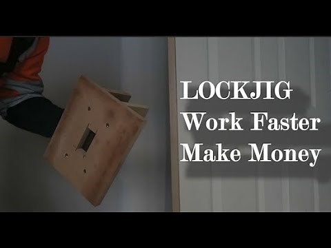 HOW TO make a lock jig - fast carpentry!!