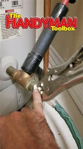How To Drain A Water Heater In 5 Minutes #plumbing #diy