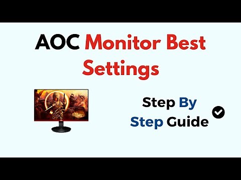 AOC Monitor Best Settings